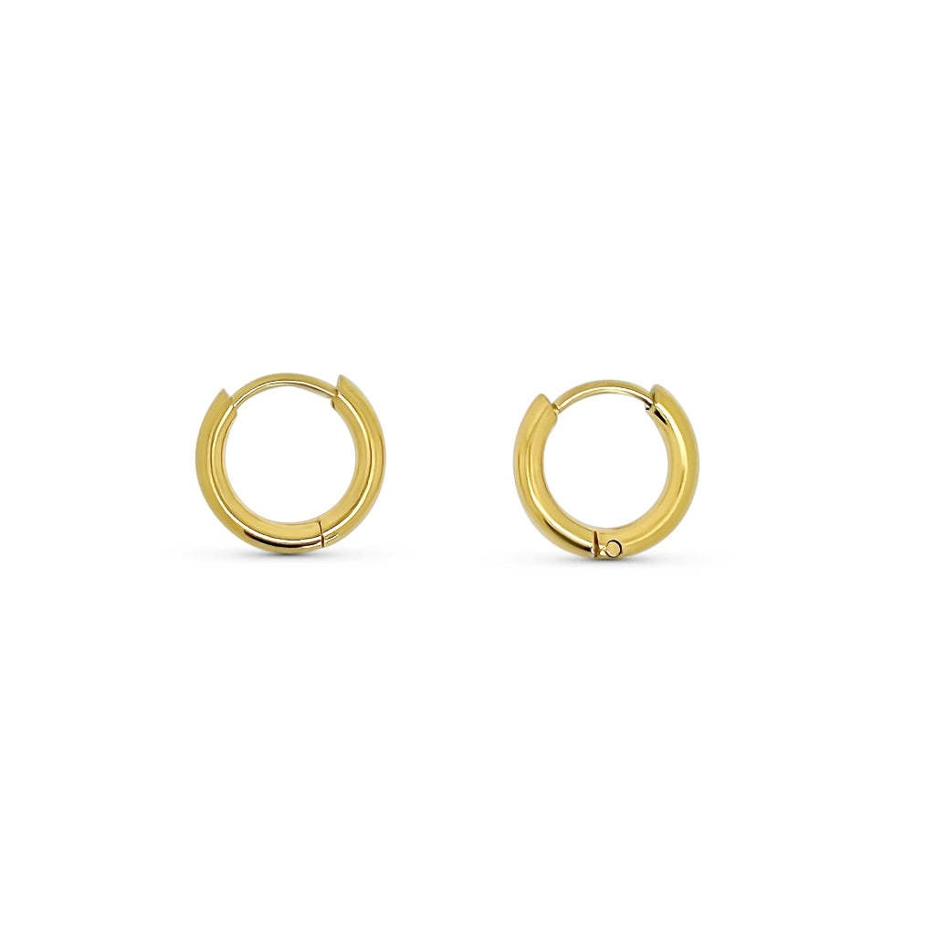 Steel Huggie Hoop Earrings | Tessa