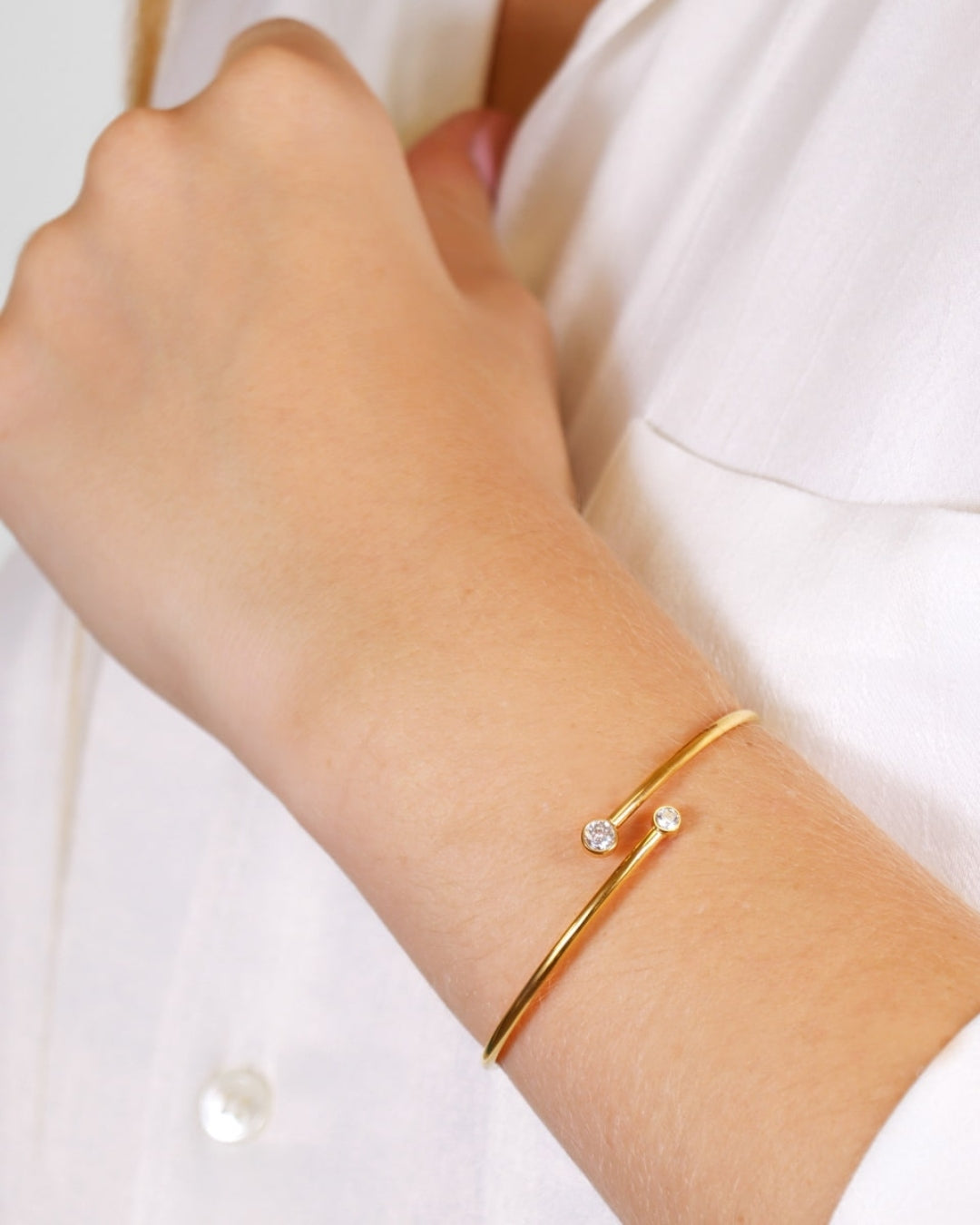 Steel Infinity Bangle Bracelet | Anartxy