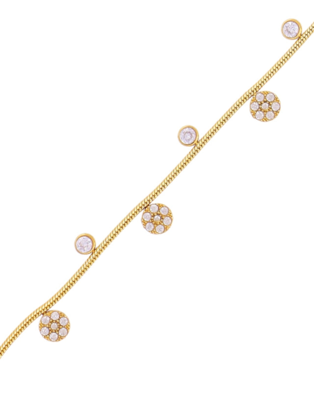 Steel Multi Circle Charm Bracelet | Anartxy