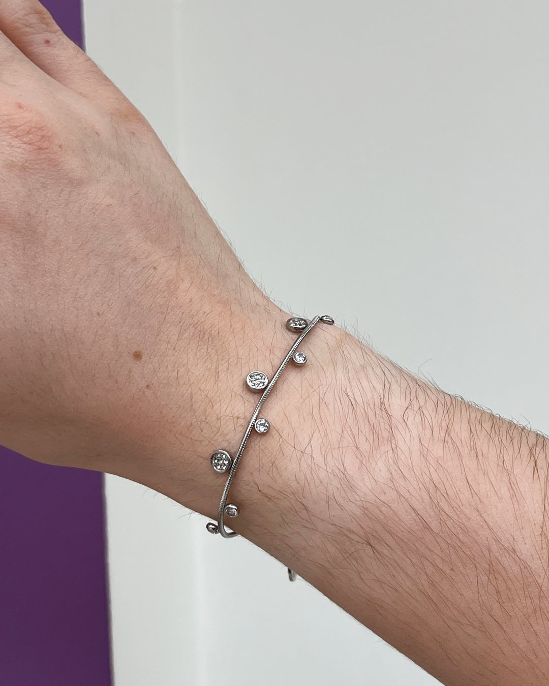 Steel Multi Circle Charm Bracelet | Anartxy