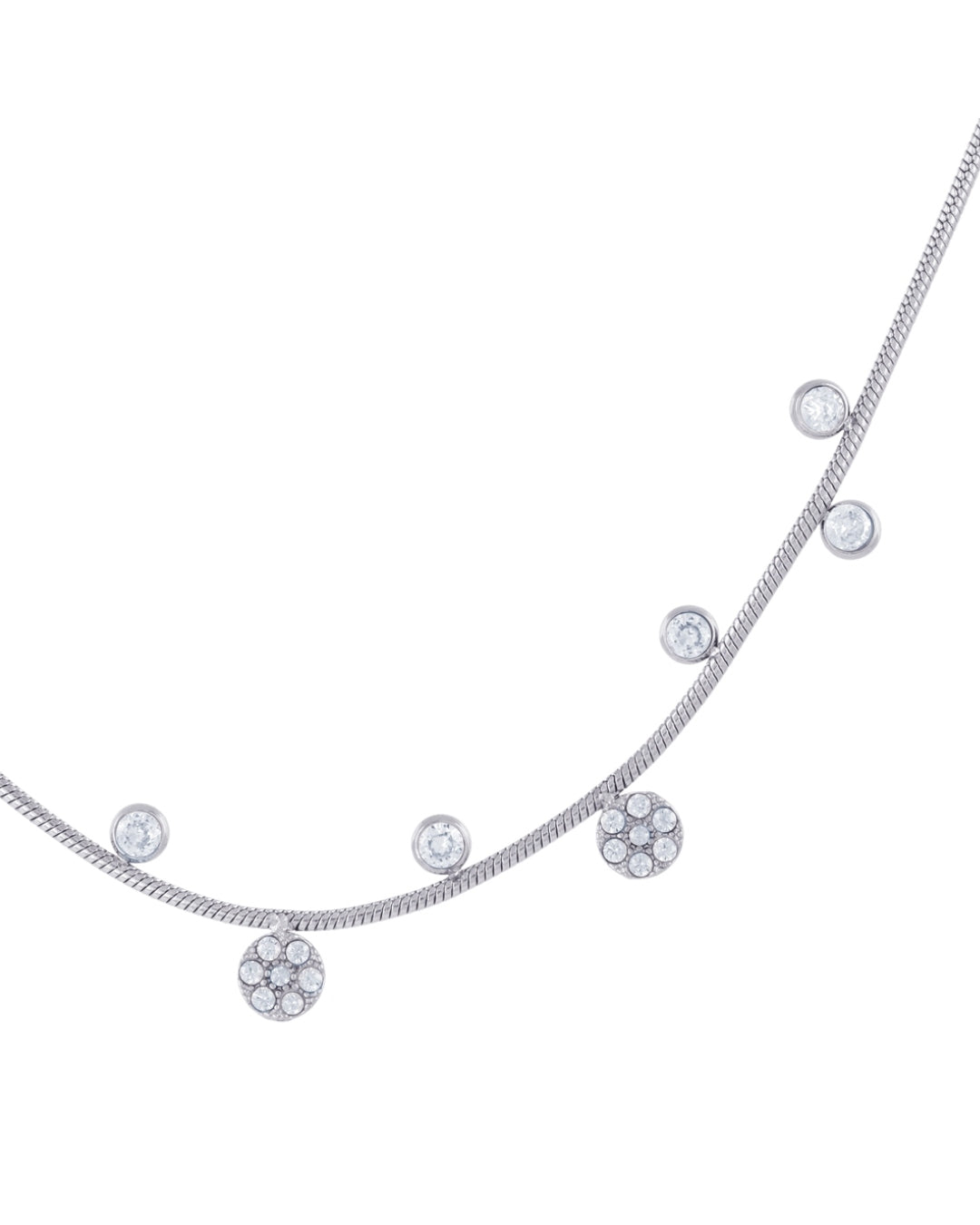 Steel Multi Circle Charm Necklace | Anartxy