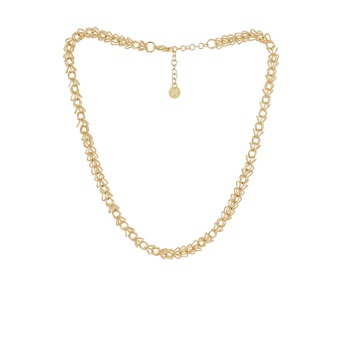 Steel Multi Loop Chain Necklace | Anartxy