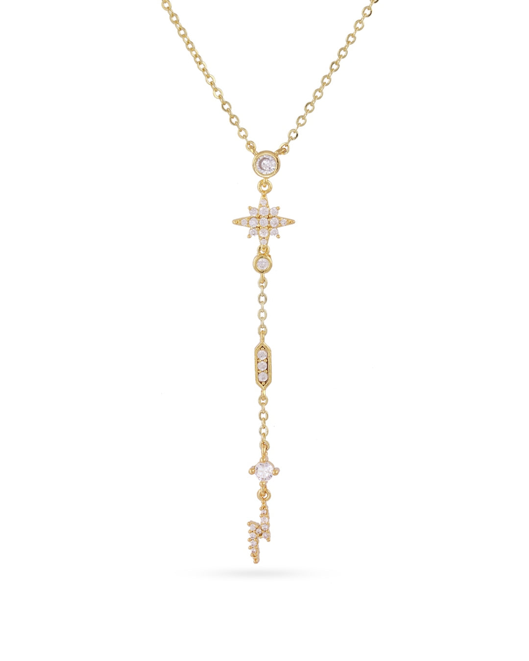 Steel North Star Lariat Necklace | Anartxy