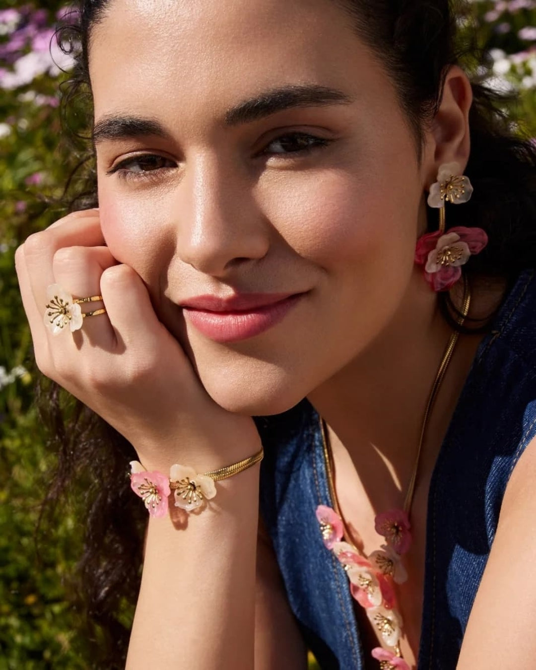 Steel Pastel Flower Ring | Anartxy