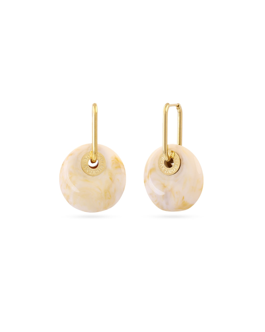 Steel Resin Disc Earrings | Anartxy