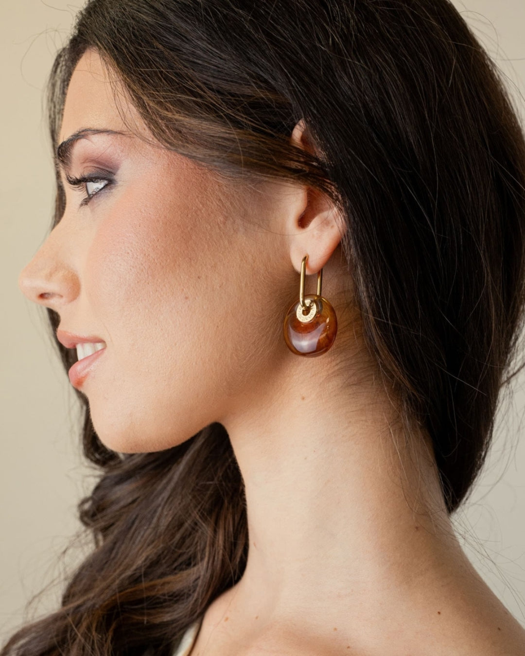 Steel Resin Disc Earrings | Anartxy