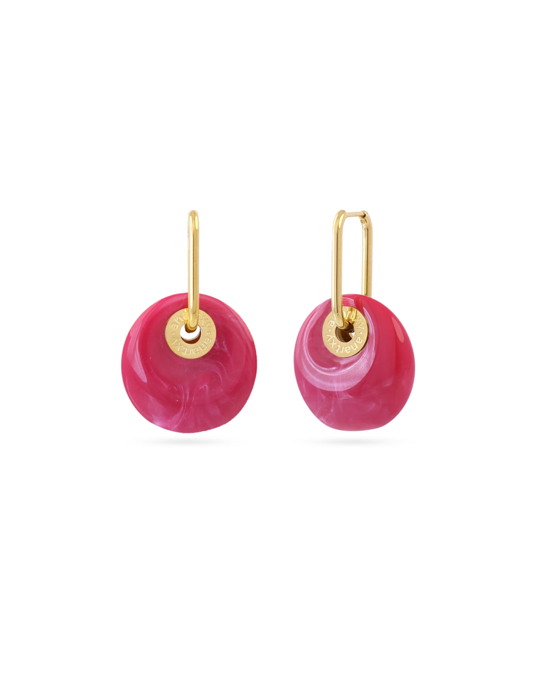 Steel Resin Disc Earrings | Anartxy