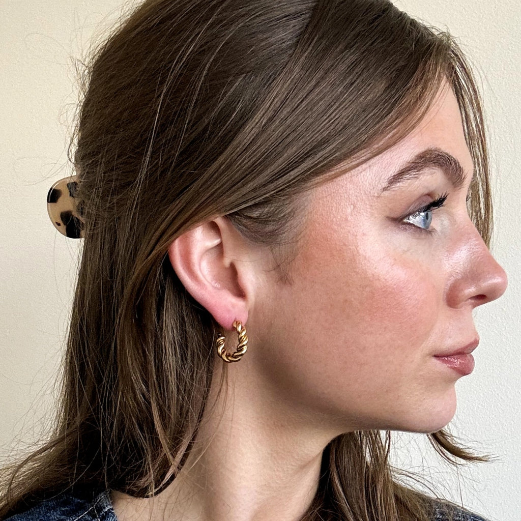 Steel Rope Hoop Earrings | Letti
