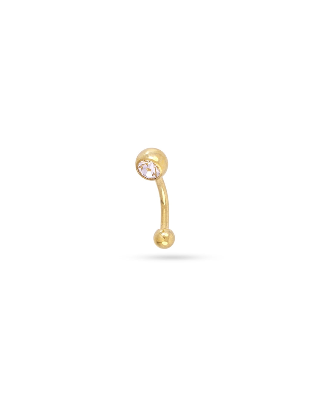 Steel Round Ball Back Belly Button Piercing | Anartxy