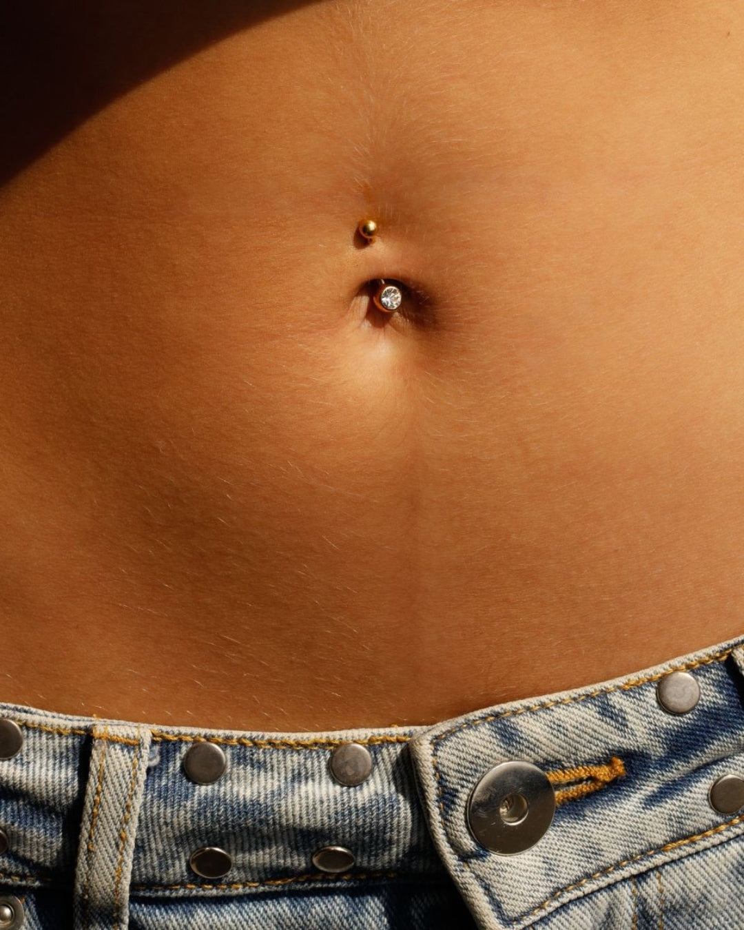 Steel Round Ball Back Belly Button Piercing | Anartxy
