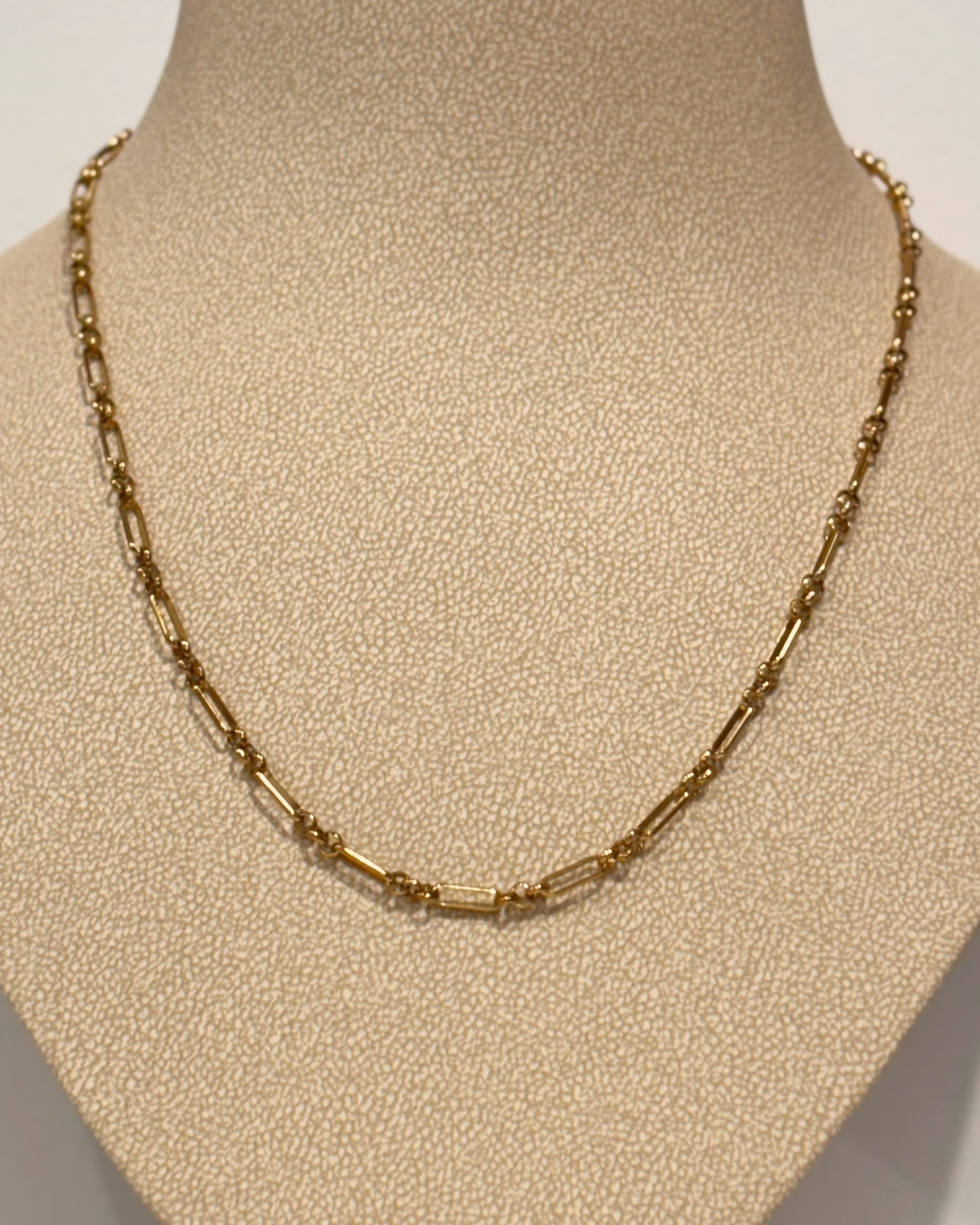 Steel Round Link Figaro Necklace | Anartxy