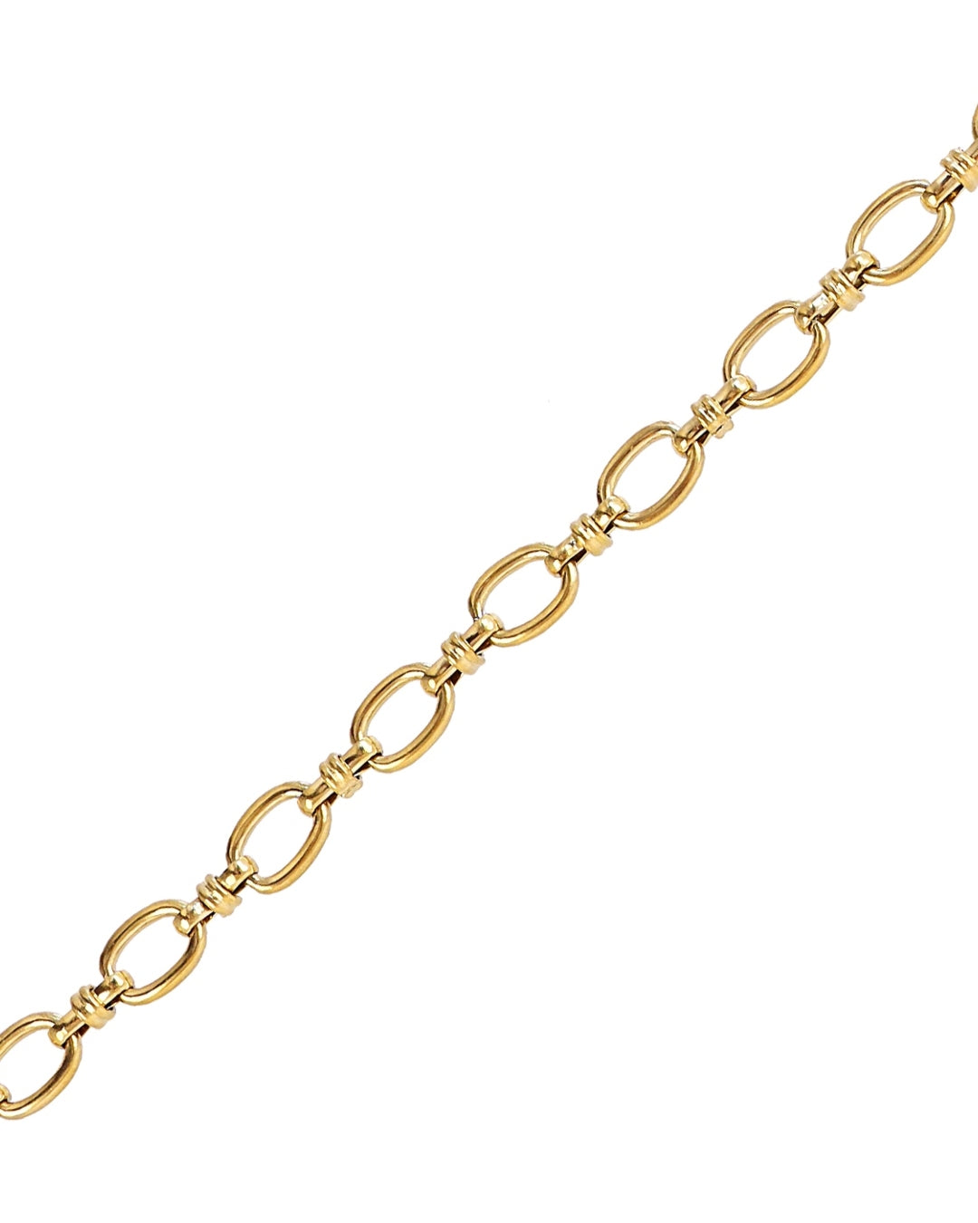 Steel Round Rolo Link Bracelet | Anartxy