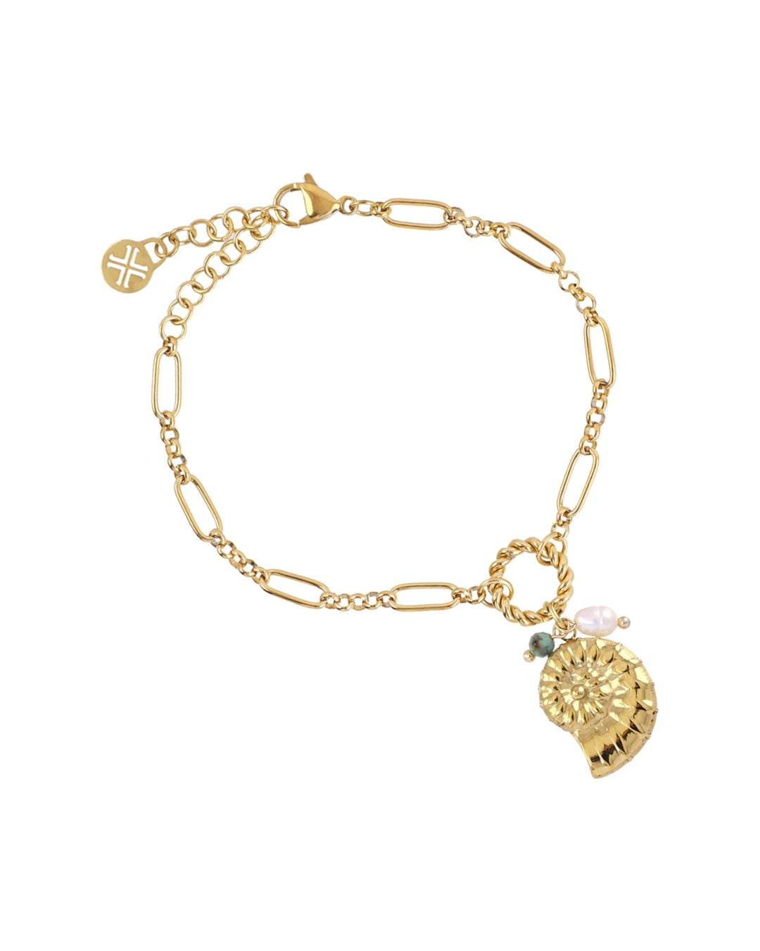 Steel Shell Charm Bracelet | Anartxy