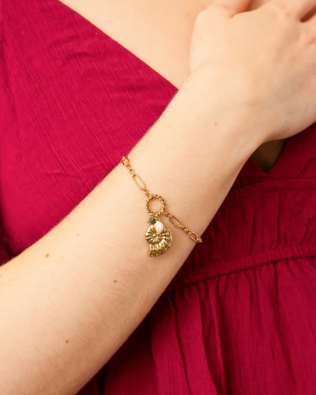 Steel Shell Charm Bracelet | Anartxy