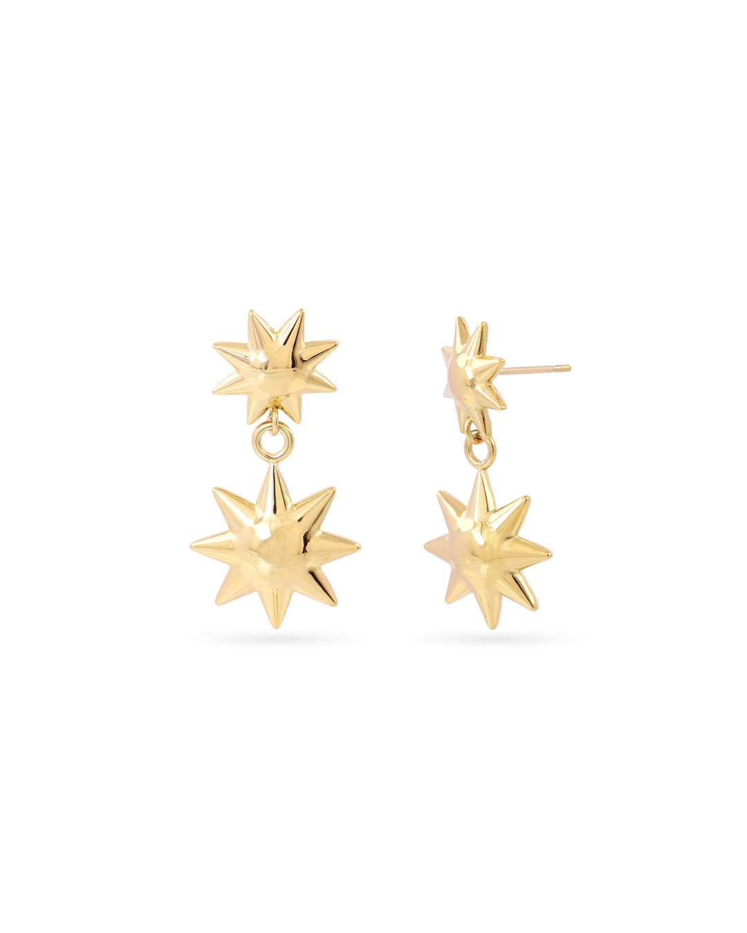 Steel Star Drop Earrings | Anartxy