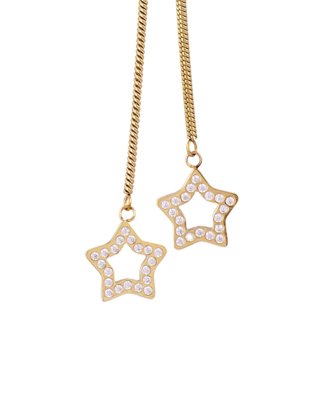 Steel Star Lariat Necklace | Anartxy