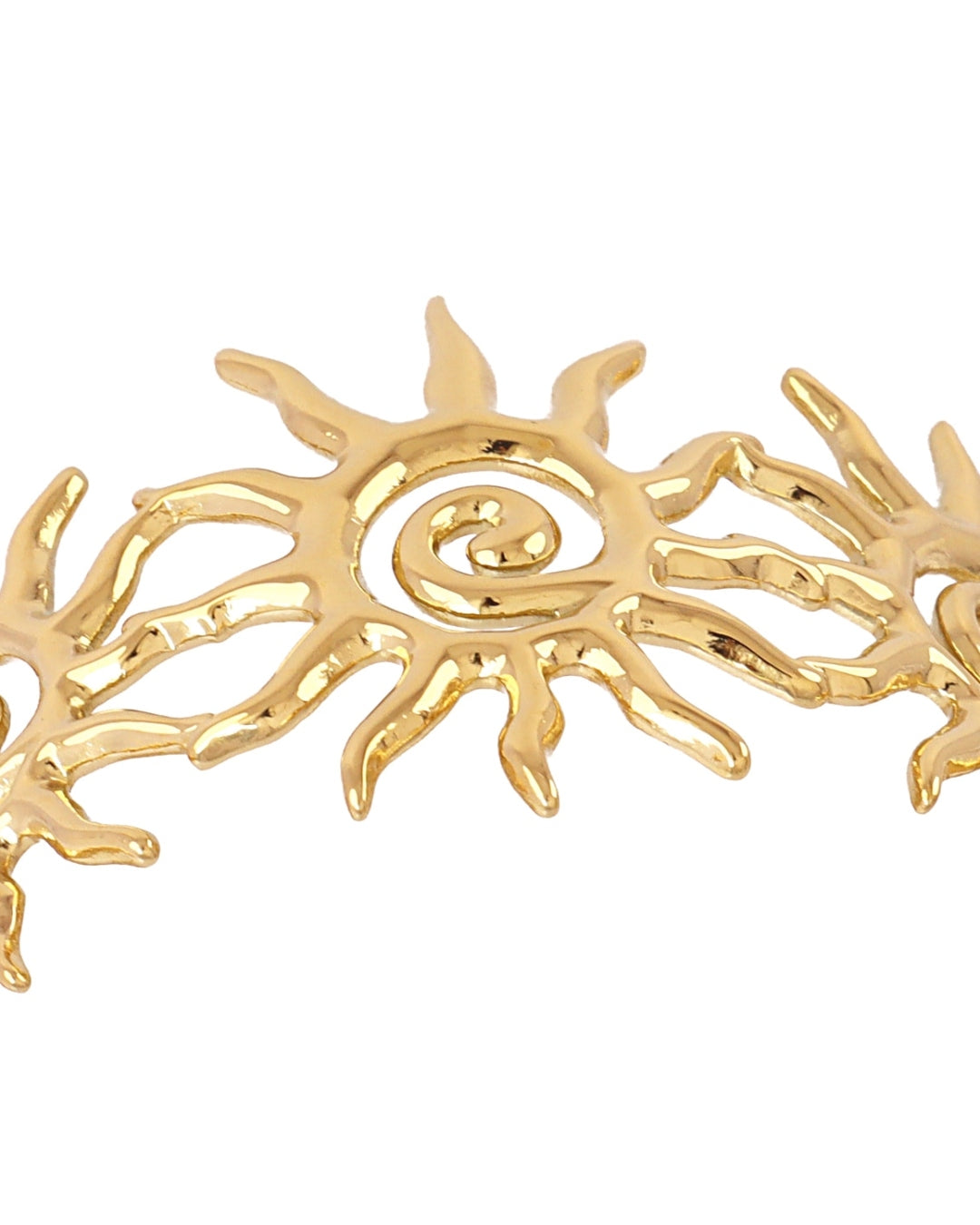 Steel Sun Cuff Bangle Bracelet | Anartxy