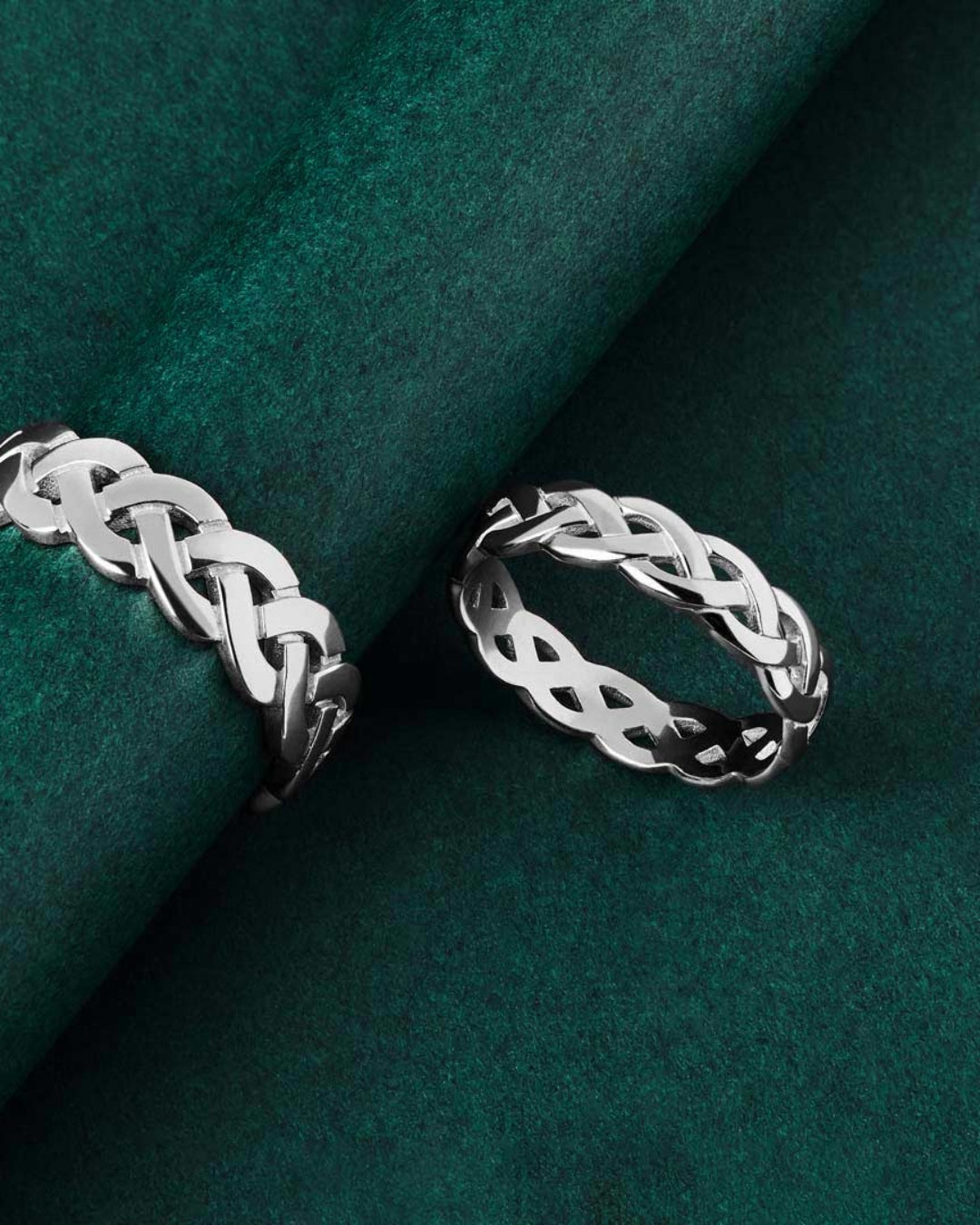 Sterling Silver Celtic Knot Ring | Solvar