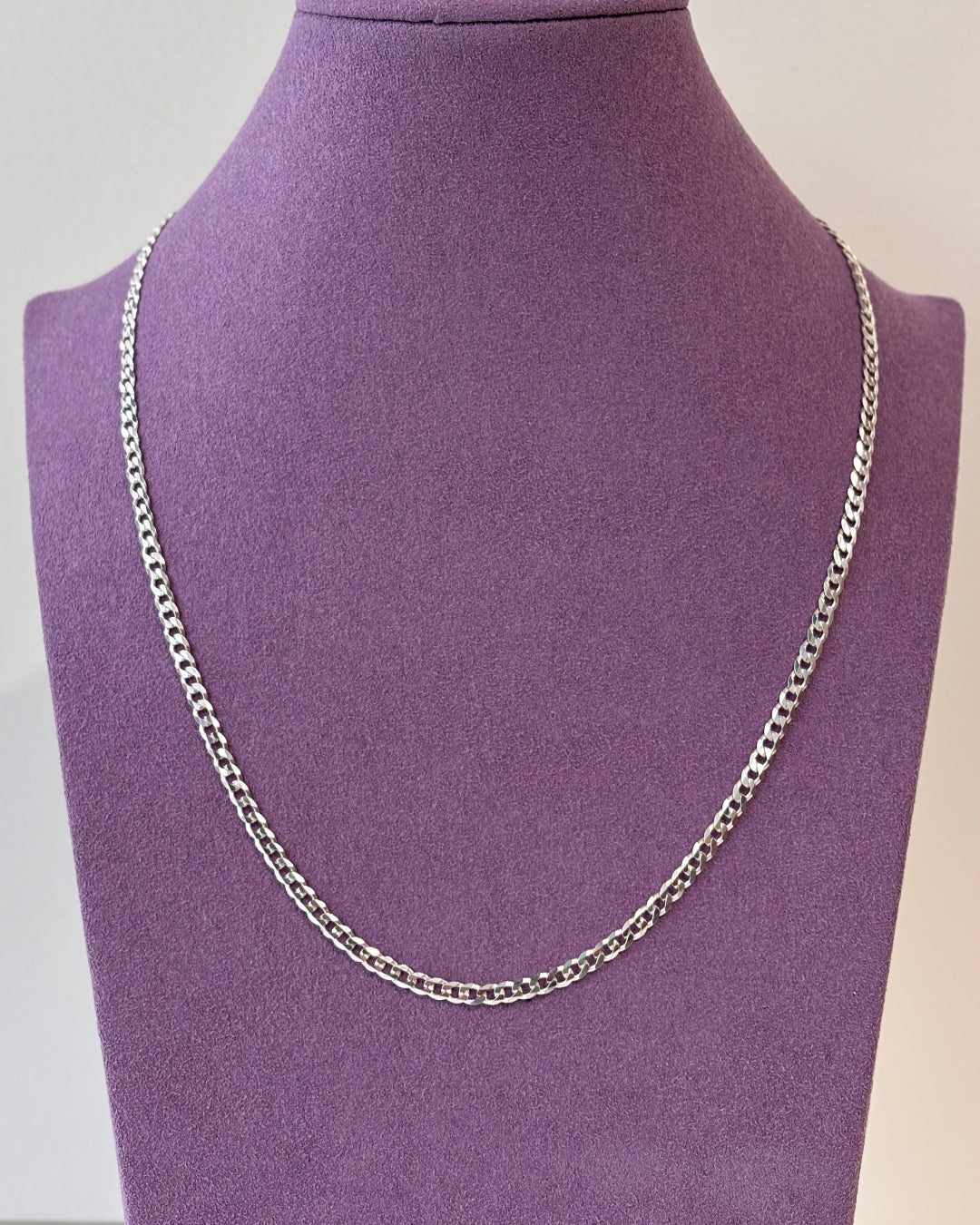 Sterling Silver Chunky Curb Chain Necklace | Cesena