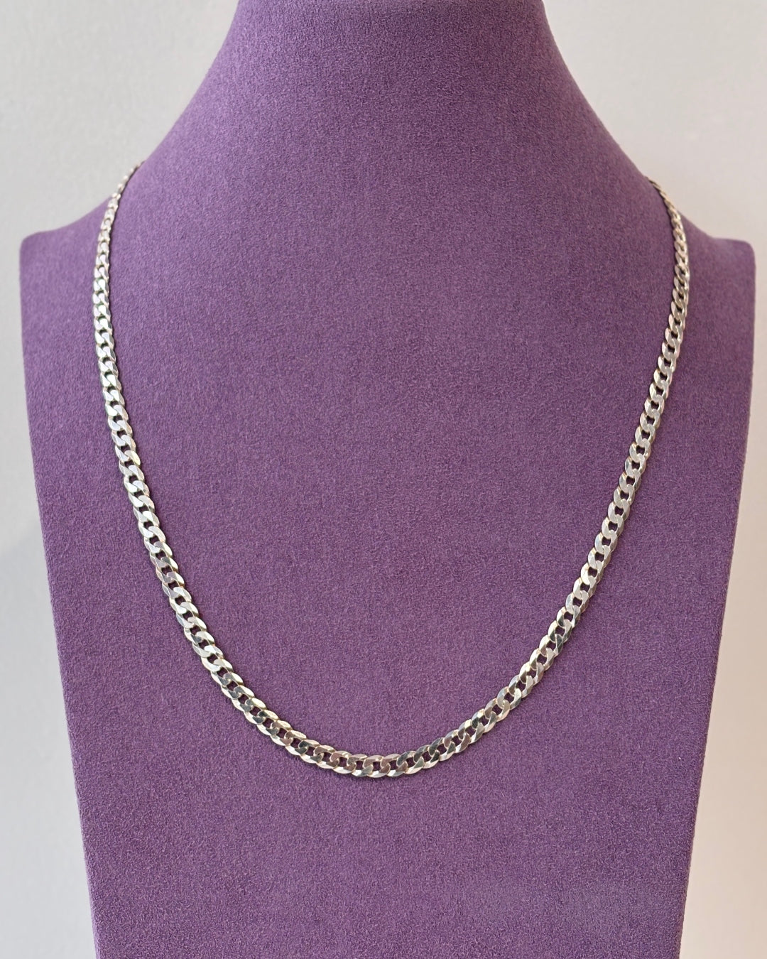 Sterling Silver Chunky Curb Chain Necklace | Cesena