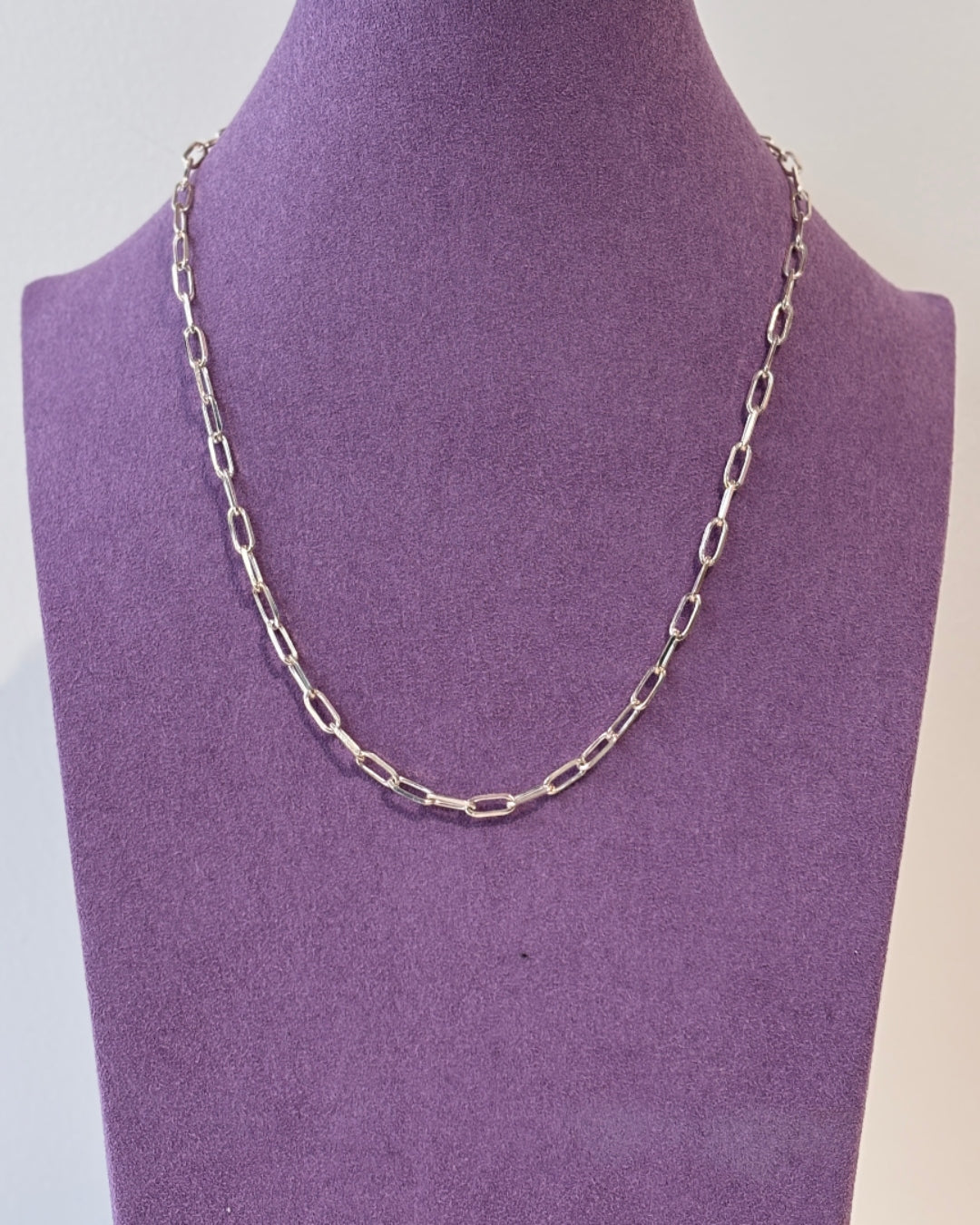 Sterling Silver Chunky Paperclip Chain Necklace | Meala