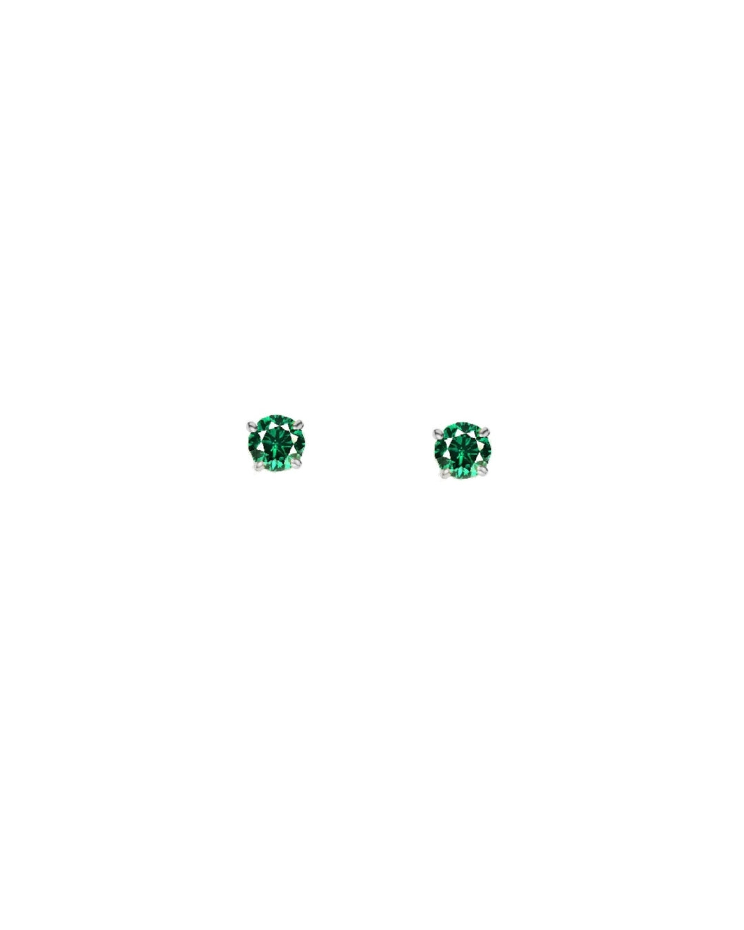Sterling Silver Coloured Stone Stud Earrings | Aude