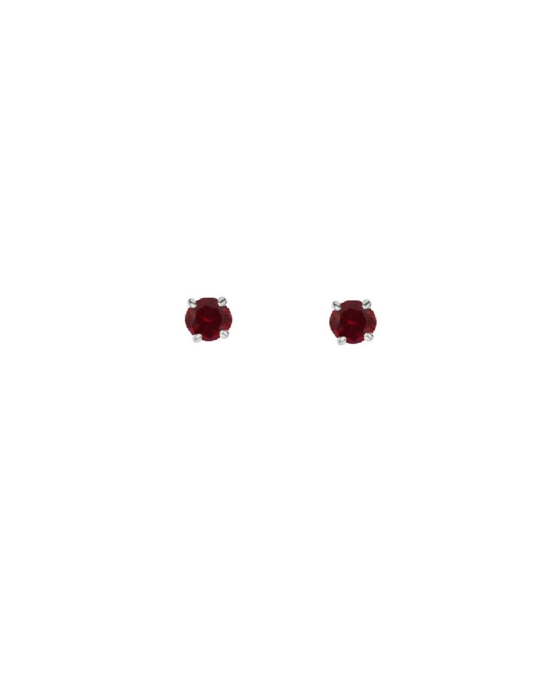 Sterling Silver Coloured Stone Stud Earrings | Aude