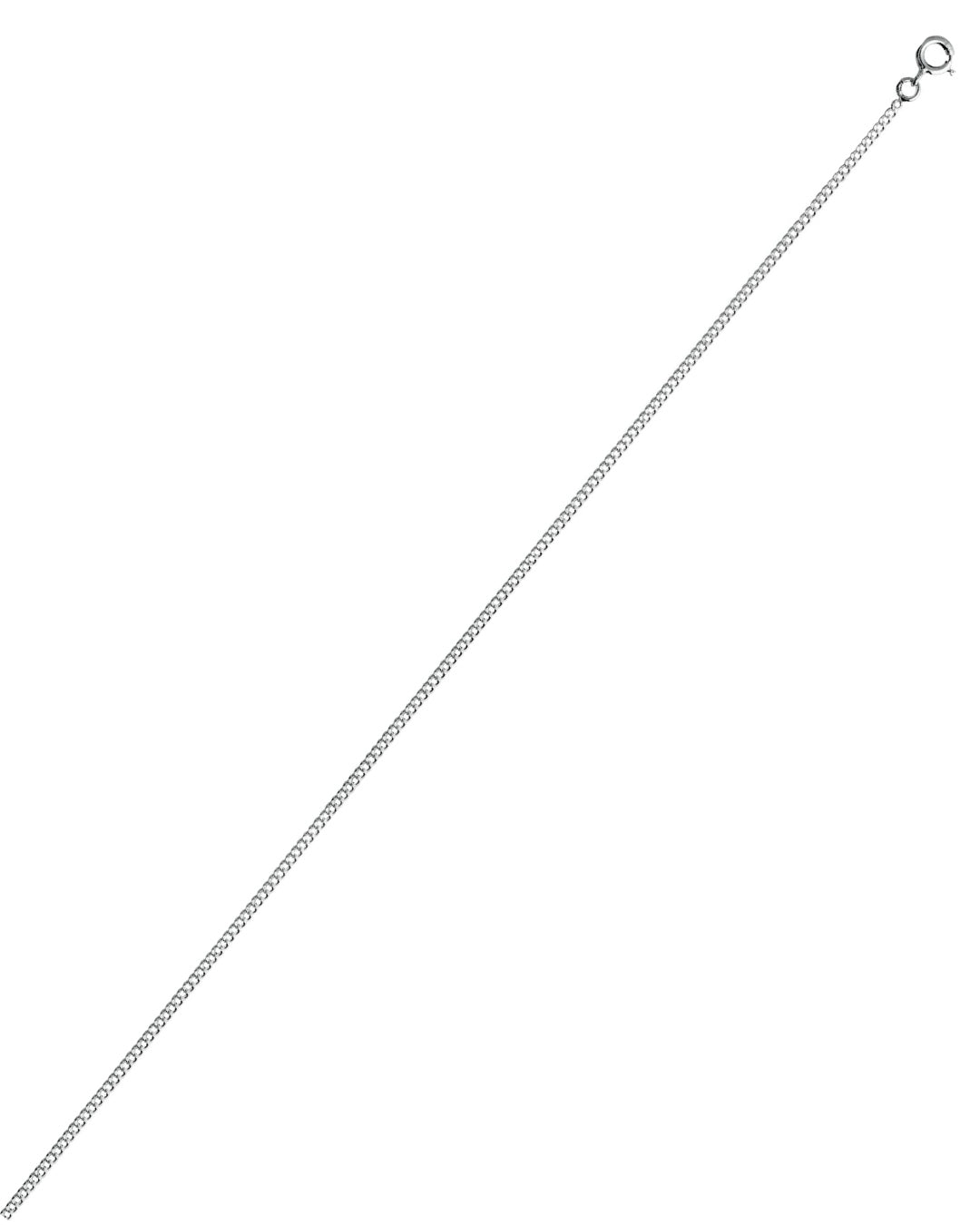 Sterling Silver Delicate Curb Chain Necklace | Salerno