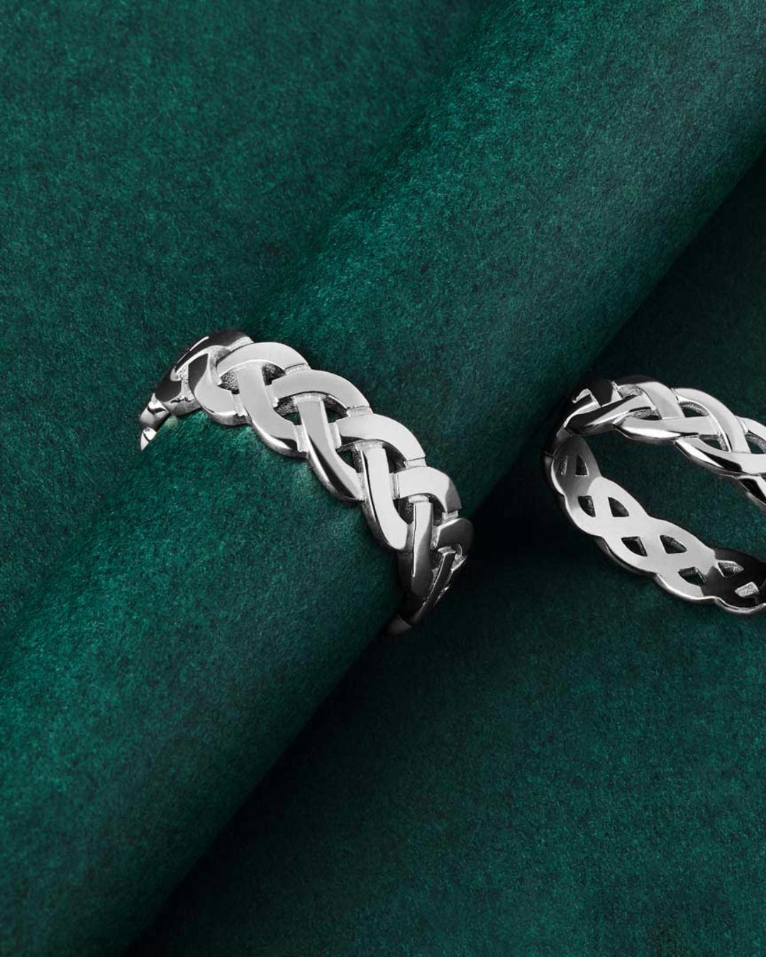 Sterling Silver Heavy Celtic Knot Ring | Solvar