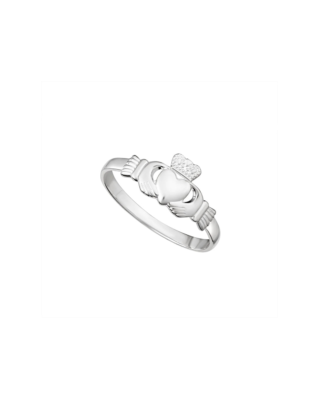 Sterling Silver Light Claddagh Ring | Solvar