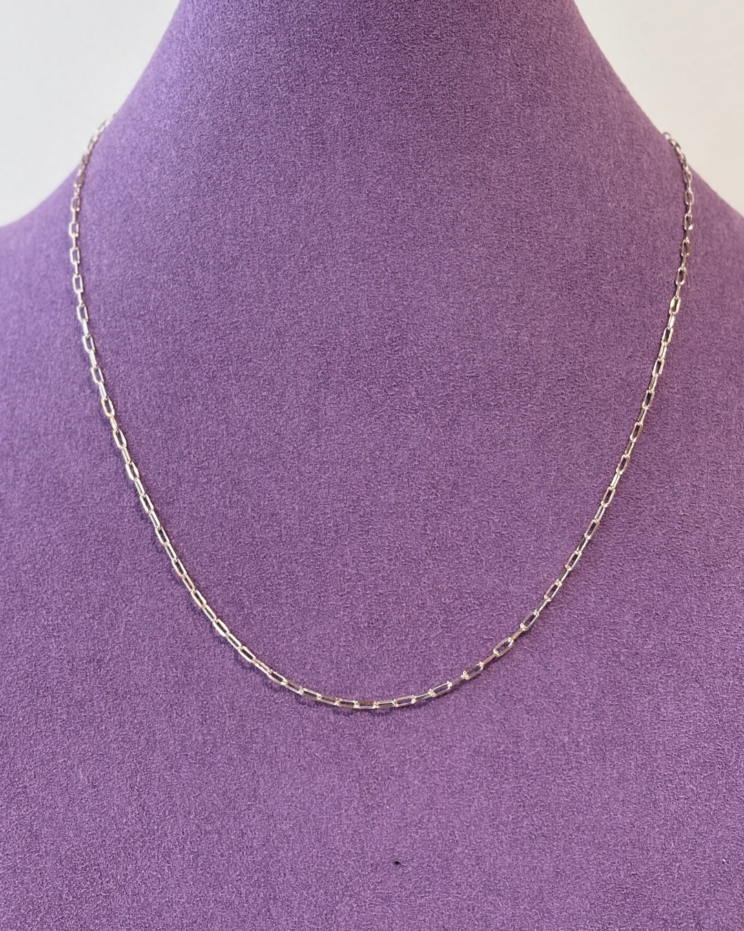 Sterling Silver Paperclip Chain Necklace | Palermo