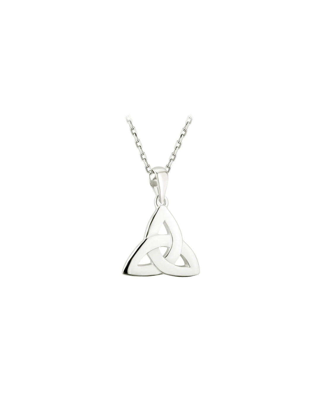 Sterling Silver Trinity Knot Pendant Necklace | Solvar