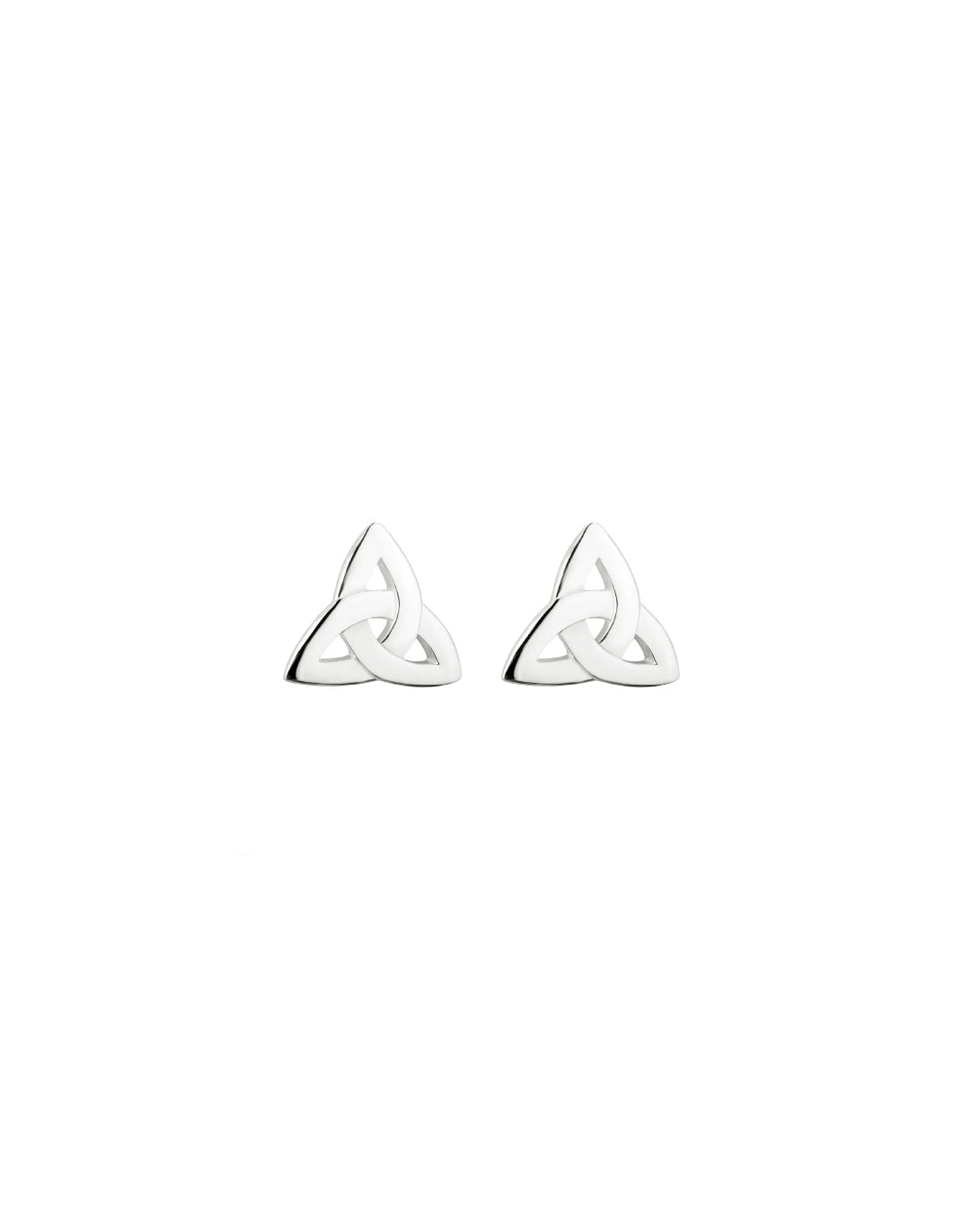Sterling Silver Trinity Knot Stud Earrings | Solvar
