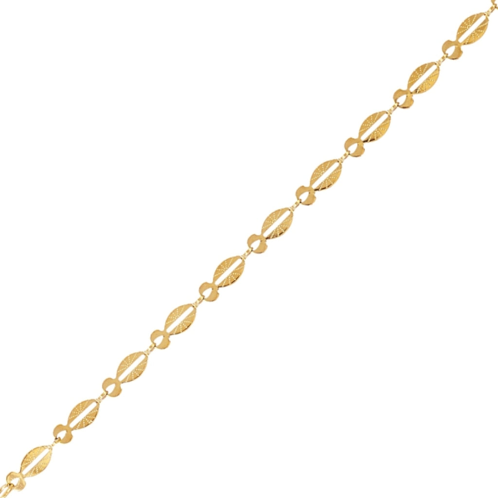 Textured Oval Link Bracelet | Anartxy