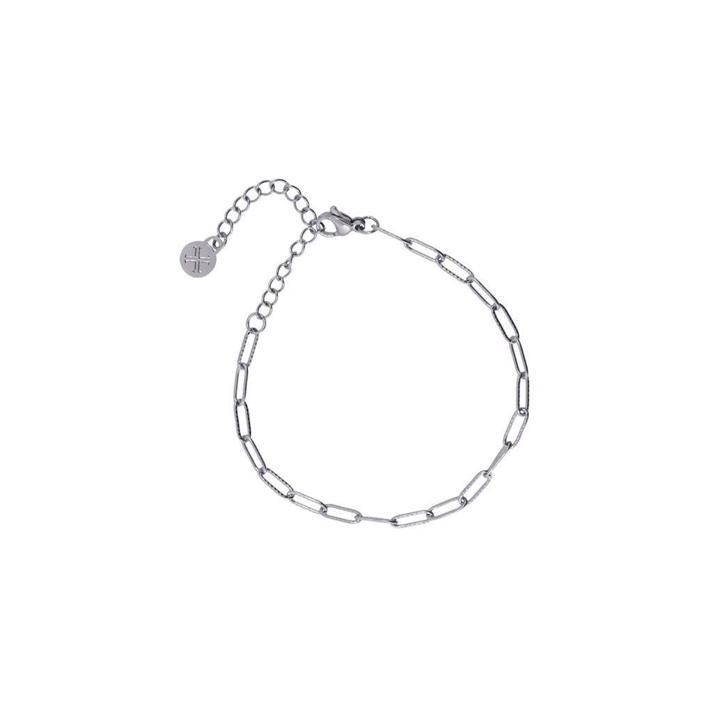 Textured Paperclip Chain Bracelet | Anartxy