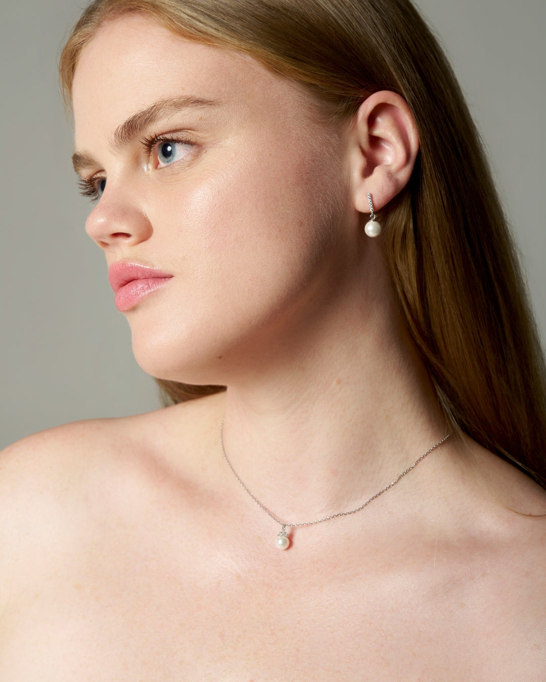 Sterling Silver Pearl Pendant Necklace | Naila