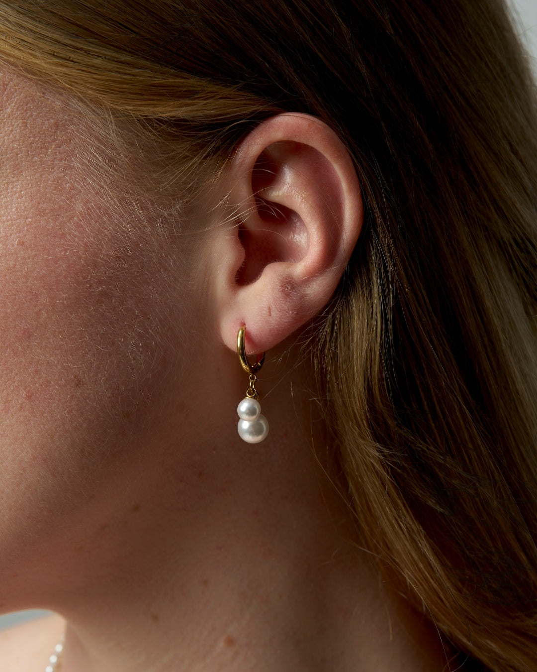 Steel Multi Pearl Charm Earrings | Melodie