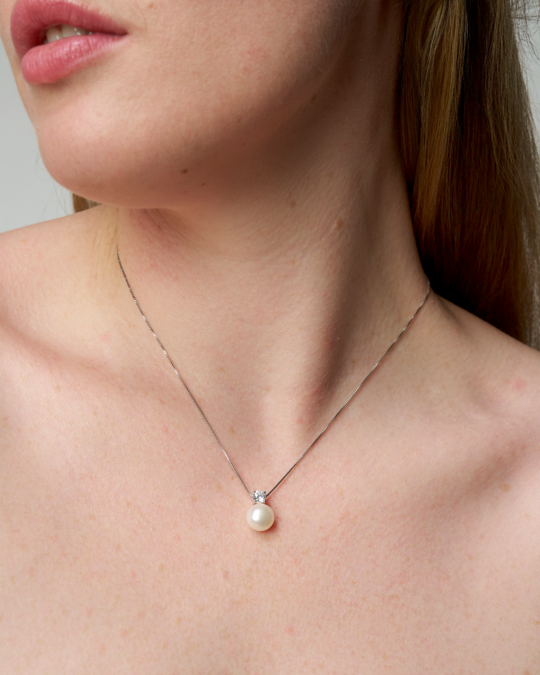 Sterling Silver Fresh Water Pearl Pendant Necklace | Yara