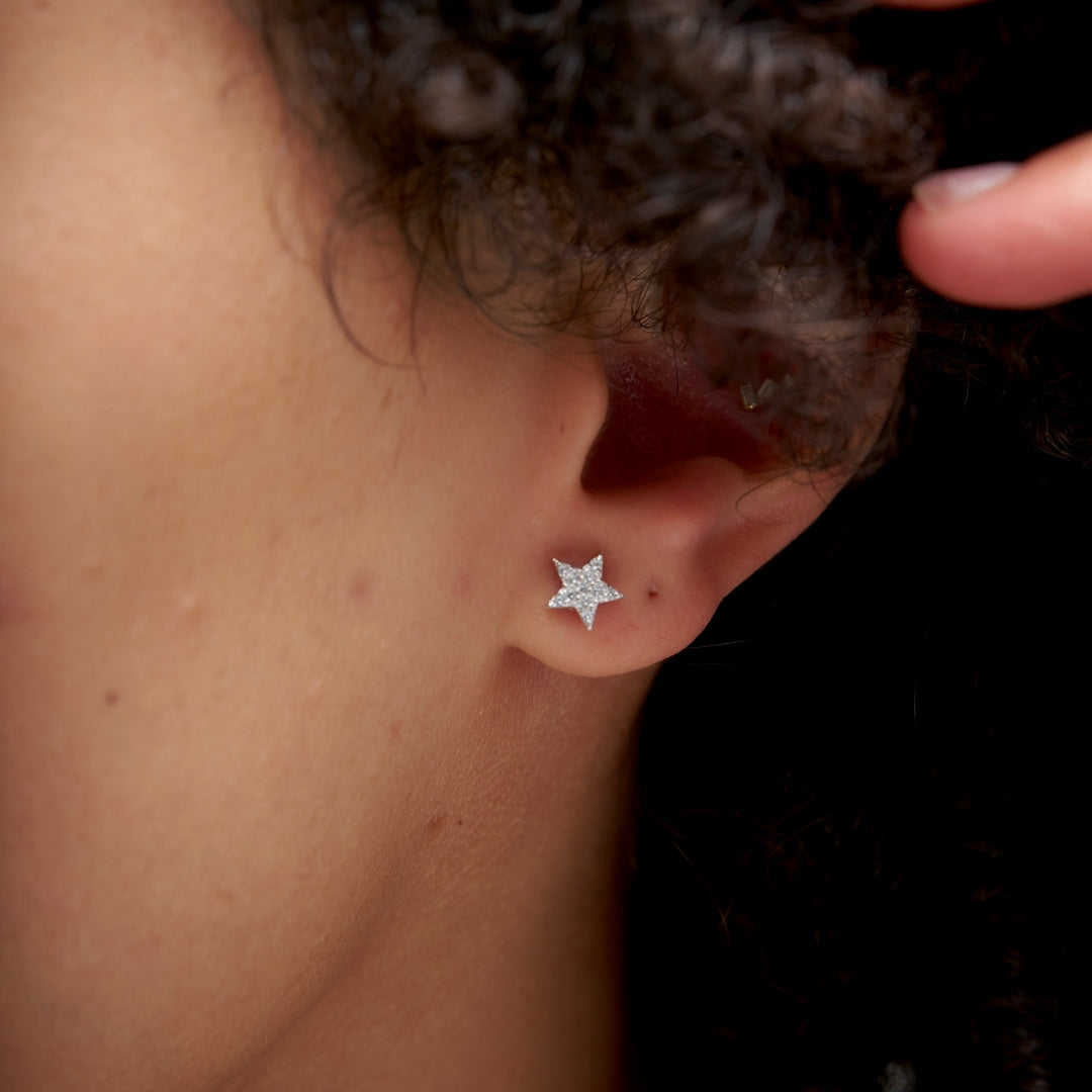 Sterling Silver Star Stud Earrings | Feira