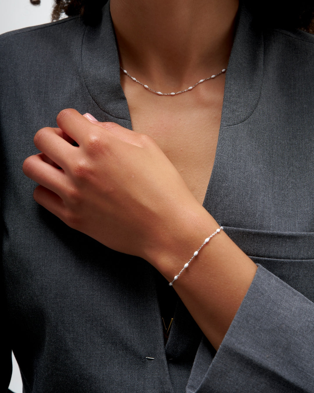 Sterling Silver Colour Bead Bracelet | Lilo