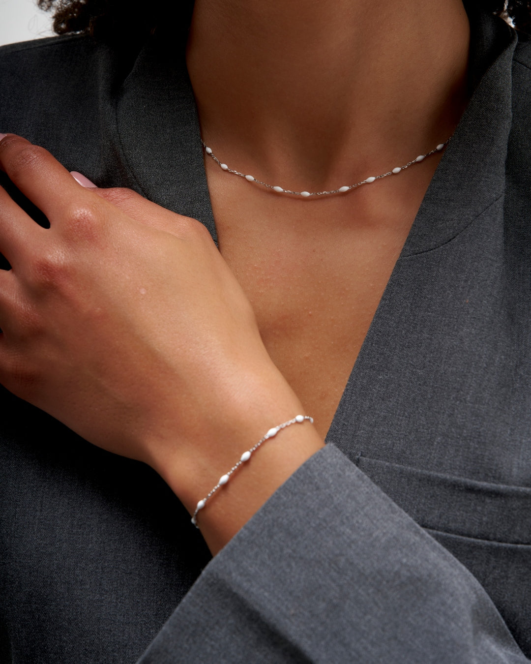 Sterling Silver Colour Bead Bracelet | Lilo