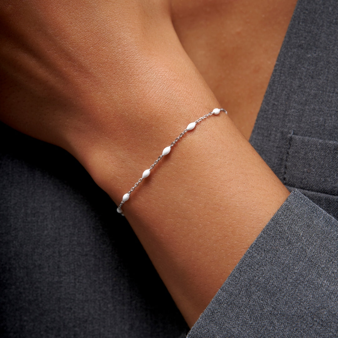 Sterling Silver Colour Bead Bracelet | Lilo