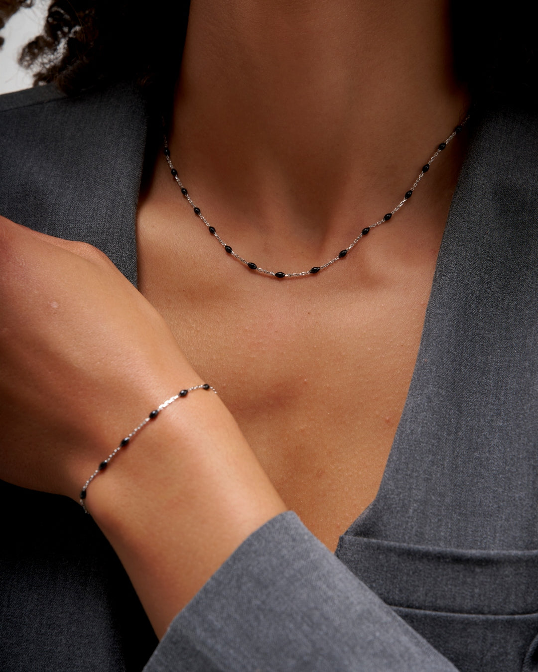 Sterling Silver Colour Bead Bracelet | Lilo