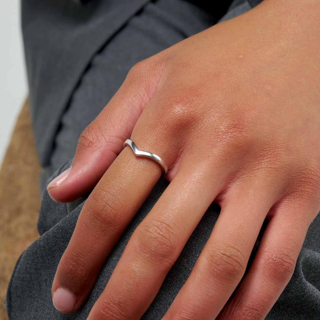 Sterling Silver Wishbone Ring | Myro