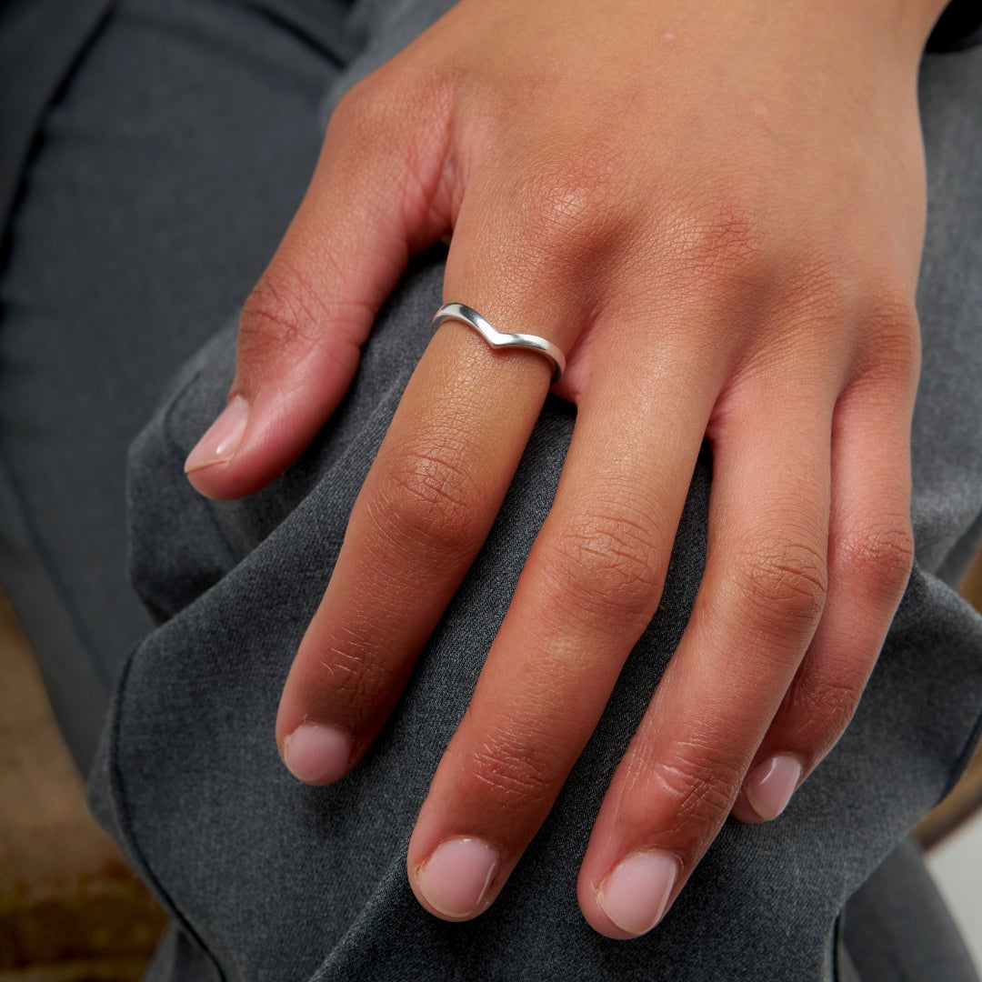 Sterling Silver Wishbone Ring | Myro