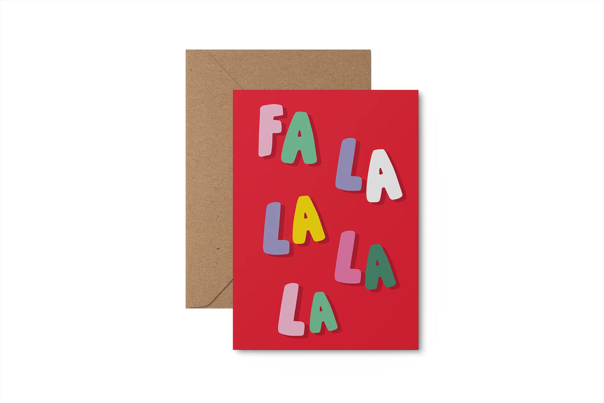 Fa La La La La | Christmas Card | Slieve Studio