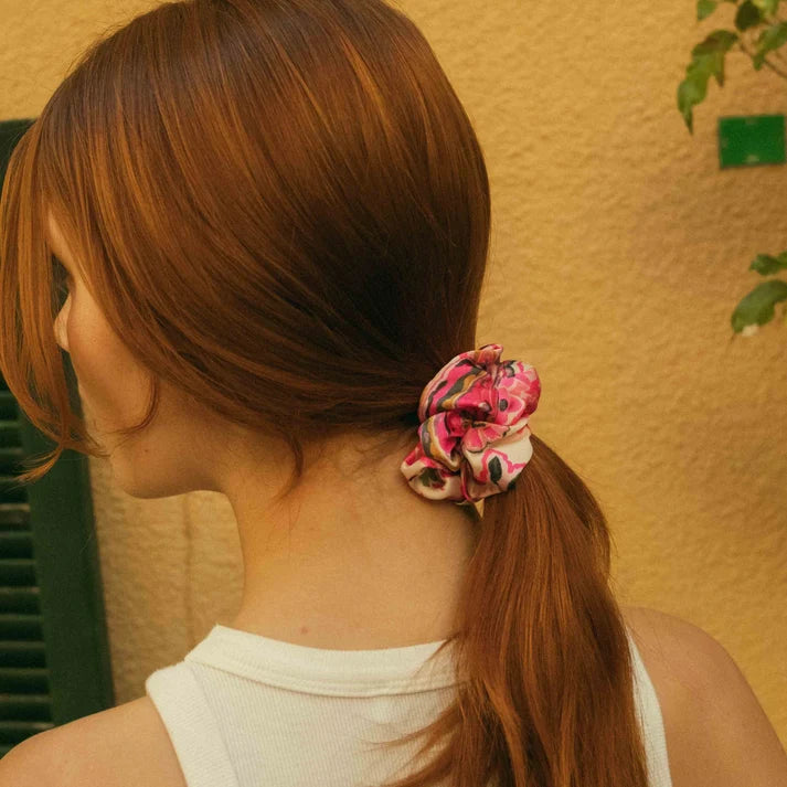 Hair Scrunchie | Pink Print | Chou²