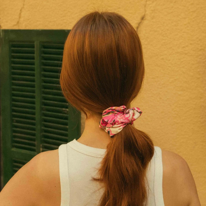 Hair Scrunchie | Pink Print | Chou²
