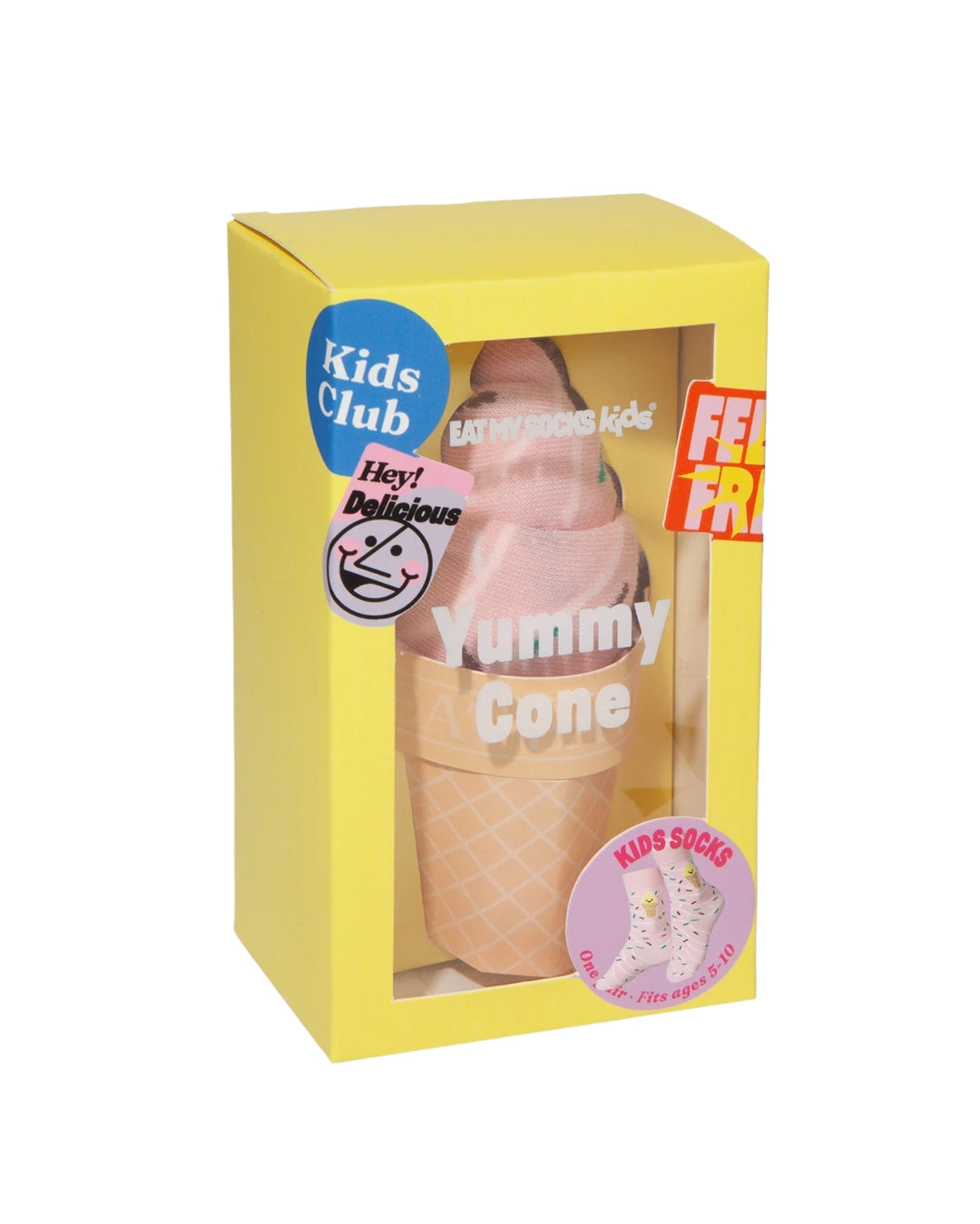 Yummy Cone Kids Socks | 3D Pack | Eat My Socks