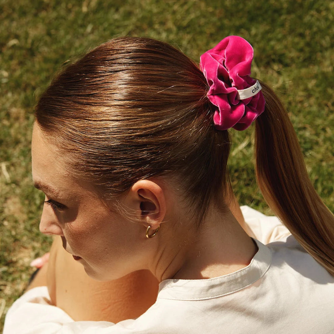 Hair Scrunchie | Barbie Pink Velvet | Chou²